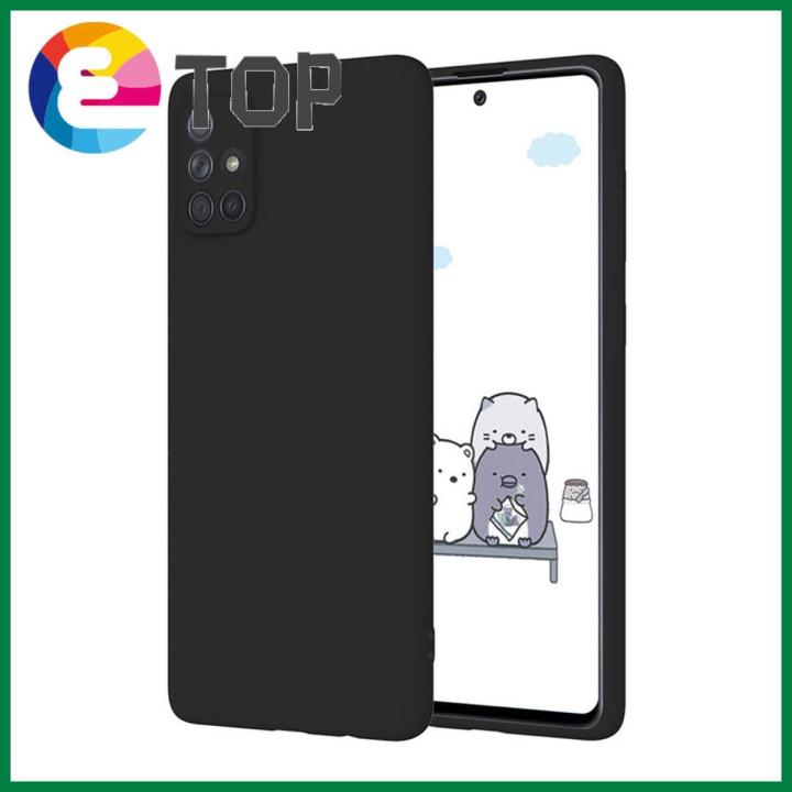 【ETOP】 Handphone Case for Samsung Galaxy A31 / A51 / A71, Micro Matte TPU Soft Slim Phone Cover Case for Samsung A31 / Samsung A51 / Samsung A71