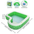 Bestway 54336 Tropical Paradise Family Swimming Pool For Kids & Family 91 Inch Inflatable Printed Side Wall Bench Seat & Cup Holder Pool Summer Season Pools Party With Inflatable Vinyl Deep Pool with 20 Inch Depth 7.5 foot Width & 7.6 ft Length. 