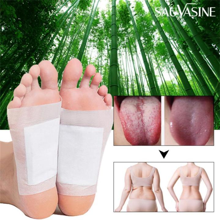 Detox Foot Patches Pads Natural Stress Relief Feet Body Toxins Detoxification Cleansing Pad Health Care