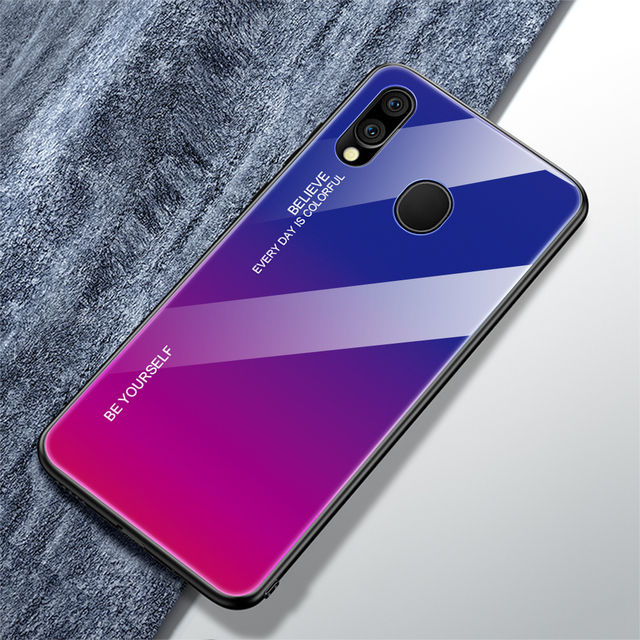 Gradient Tempered Glass Case For Samsung Galaxy A01 A11 A21S A31 A41 A51 A71 A10 A40 A50 A70 A20E A20S A30S M11 M21 M31 S Cover