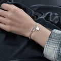 Designer Stainless Steel Jewellery – Five-Pointed Star Pendant Unisex Bracelet for Couples. 