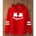 Marshmellow yellow printed kangroo hoodie for men. 