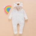 Newborn Infant Baby Boy Girl Hooded Cartoon Flannel Romper Jumpsuit Warm Clothes. 