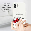 Hontinga for OPPO F19 Pro A94 Reno 5F Case Cute Cat With Bamboo Dragonfly Side Design Back Cover Soft Square Edge Liquid Silicone Phone Cases. 