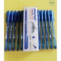 One Pack of PIANO CRYSTAL Gel BallPens (10 Pcs) - Blue. 