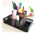 #2 Metal Pen Stand Mesh Style Stationary Holder Desk Organizer - Black. 
