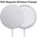 W30 Magnetic Wireless Charger, 15W Max Fast Charging Pad Compatible with MagSafe Charger for iPhone 14/14 Pro/14 Plus/14 Pro Max, iPhone 13/13 Pro/13 Pro Max/13 Mini/12/11/X/8, AirPods Pro 2, White. 