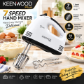 Electric Hand Mixer, Egg Beater, 7 Speed Mixer, Cake Baking Mixer, Stainless Steel Beaters, Handheld Kitchen Tool | 180W Lightweight Powerful Motor. 