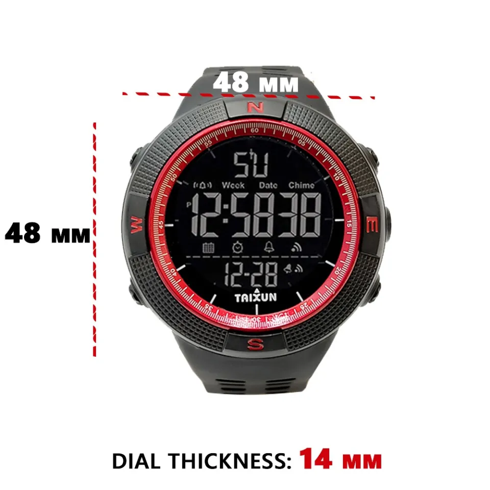 TAIXUN Men s Sports Fashion Outdoor Multifunctional 5ATM Waterproof Digital Display Sports Watch for Men Daraz.pk