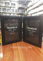 Double Picture Frames Hinged Folding Photo Frames with Glass Vertical Stand Frames (Black)  Double Photo Frame for Table Desk Top(Openings Elegant Unique Wedding Christmas Birthday Gifts for Mom Grandma Family or Friends). 