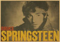 Vintage Bruce Springsteen Retro Rock Band Music Guitar Matte Kraft Paper Antique Wall Sticker Home. 