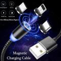 X-Cable Metal Magnetic Charging Cable With All 3 types Connector Mirco Usb / Type - C / Lightning. 
