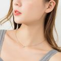 【Closing sale 】Steel Non-Fading Necklace One Diamond Collarbone Chain Rose Luxury High-End Single Zircon Elegant Versatile. 