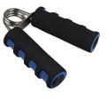 Spring Hand Grip Finger Strength Exercise Sponge Forearm Health Builder Pack of 2 - Hand Gripper - Black Blue Red. 