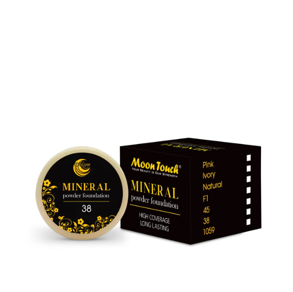 Mineral Powder Base Foundation Small - High Coverage - Long Lasting || Moon Touch