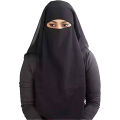 Nakab 3 Layer Hijab Burqa Islamic Face Cover.. 