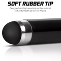 Soft Tip Stylus Pen Ergonomic Rubber Tip 5-Pack Touchscreens Pens Black Color Lightweight Stylus for Phones Ipad Iphone. 