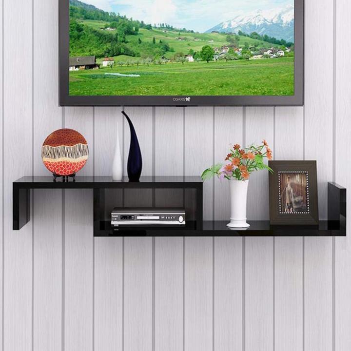 Floating wall shelves for tv components sales