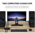 HDMI KVM Switch 2 Port 4K USB 2.0 KVM Switcher With Extender for Laptop Share Mouse Keyboard Monitor A R1868 SWIITCH. 