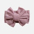 Newborn Bow Headband Baby Oversized Bow Hairband Children's Waffle Knitted Knotted Headband Baby Girls Headwrap Hair Accessories. 