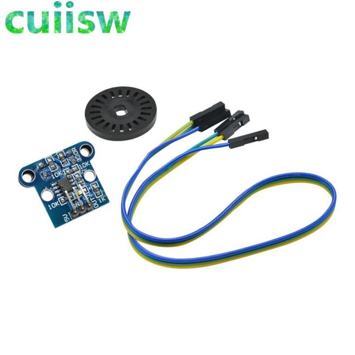 1Set HC-020K Double Speed Measuring Sensor Module with Photoelectric Encoders Kit top For arduino