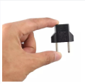 EU Adapter Plug 2 Flat Pin To Round Socket Power Charger. 