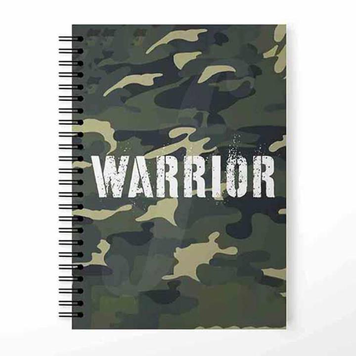 Army Warrior Printed University Notebooks Personalized Customized Spiral Notebook by Favourite Plus