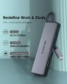 LENTION USB C Hub with Gigabit Ethernet Adapter, 4K HDMI, 3 USB 3.0 Dongle for 2023-2016 MacBook Pro 13/14/15/16, New Mac Air & Surface, Chromebook, More, Stable Driver Certified (CB-C25, Space Gray). 