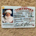 Santa Claus License Glossy Finish Santa Claus Lost Driving Licence. 