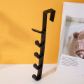 Creative Home Multifunctional 6 Hooks Portable Wardrobe Coat Hook Kitchen Bathroom Behind The Door Towel Hanger Storage Hooks. 