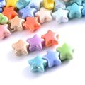 10pcs Cute Handmade Craft Star Beads Ceramic Cartoon Design Ceramic Spacer Loose Beads Fashion Bracelet Making Kit Jewelry Making Material Gift. 
