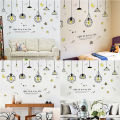 Modern Star Moon Wallpaper Background Baby Room Home Office Wall Sticker Decor. 