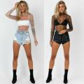 beautifullady Fashion Women Transparent Mesh Sheer Tops Long Sleeve T-Shirt Blouse. 