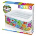 INTEX 57471 - Clear View Aquarium Baby Pool For Kids Inflatable Kids Bath Tub For Children -  62.5 x 62.5 x 19.5 IN. 