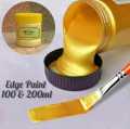 UMS Trader - Edge Paint Light Golden - Metallic Waterproof Permanent Edge Paint - Metallic High Pigmented Edge Paints - Epoxy Resin Supplies Craft. 