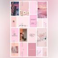Pastel Pink Aesthetic Stickers UNCUT For Girls Journal Scrapbook Phone Cover Laptop Notebook DIY Crafts. 