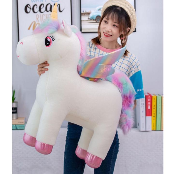 Colorful Angel Unicorn Magical Unicorn Doll Soft Plush Toy Doll Gift Ragdoll