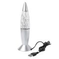 New 3D Rocket Multi Color Changing Lava Lamp RGB LED Glitter Night Light Gift （Can be changed in multiple colors）. 