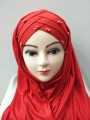 Cotton Turkish Ready To Wear Hijab with Pearl for girls | Hijab for womens | hijab for girls stylish | Soft & Comfortable Fabric-Multicolors-Adjustable Size | Scarf for girls | Scarf for womens. 