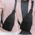 Waist Bag Men Waterproof Sling Bag Pack Waist Bag Large Capacity Hip Belt Cross body Shoulder Pouch Purse Men Chest Bag Side Bag Fanny Bag with Headphone Jack- For Men And Boys only Black color is Available. 