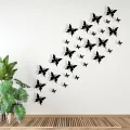 Pack of 30 Wooden Butterflies | 3D Butterfly Wooden Wall Decoration Items for Home, Bedrooms Inspire Kids and Look Decent. 