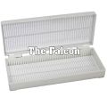 Plastic microscope slides box for 50 slides / plastic microscope slide box. 