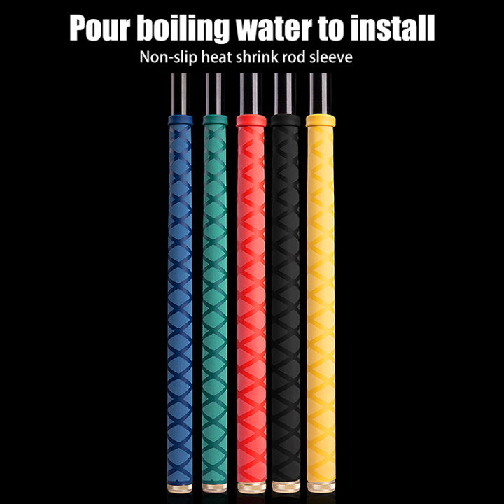 Skid-Resistant Heat Shrink Tubing - Fishing Rod Handle Wrap 40mm Diameter Black