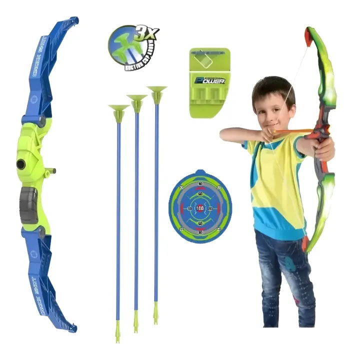 🅱️ Power Bow Archery Toy Set for Kids | Safe Suction Arrow Shooting ...