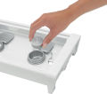 Brabantia Food Warmer, 2 Burner - White with Grille. 