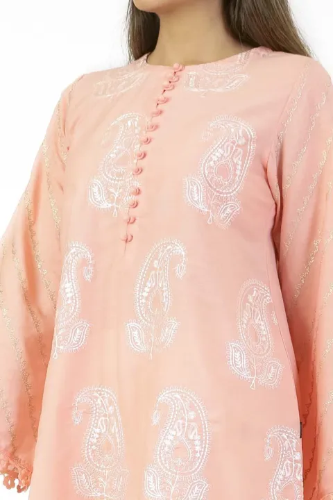 EGO%20Fall%20Collection%202019%20%20Mighty%20Paisley%20%20Peach%20Cotton%20Kurti%20For%20Women%20-%20Image%204