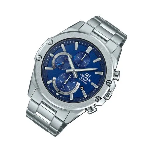 Casio%20Edifice%20Mens%20Slim%20Series%20Steel%20Chronograph%20Blue%20Date%20Dial%20Silver%20Steel%20Band%20Watch-EFR-S567D-2AVUDF%20-%20Image%204