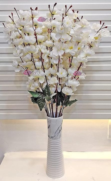 Artificial Flowers For Home Decor Office Decor Decoration Blossom Bunch All pictures are Original White