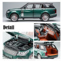 Big Range Rover- Vogue 1:24 XLG Die Cast Metal Model Cars Collectable Alloy Luxury Toy Car 8 inch Black die-cast. 