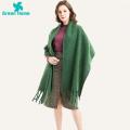 Green Home Shawl Wrap Comfortable Windproof Winter Female Wrap Scarf. 